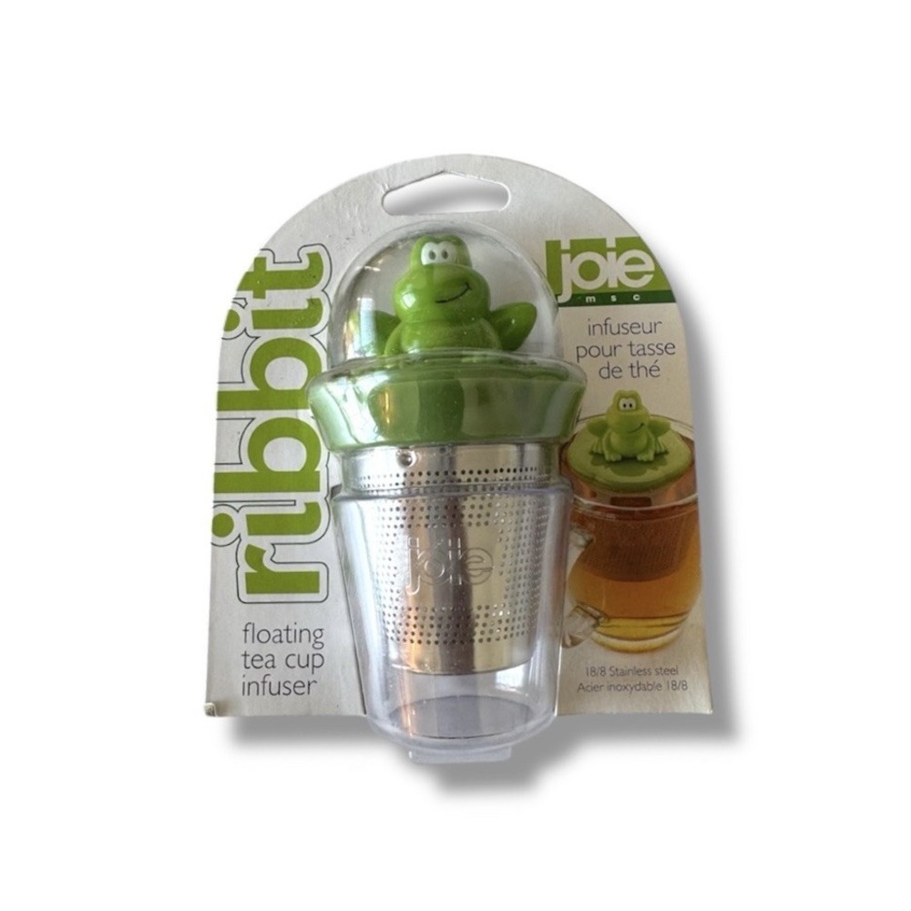 Joie Ribbit Frog Floating Stainless Steel Loose Leaf Tea Cup Infuser New